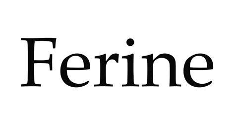 Ferine Definition & Meaning YourDictionary