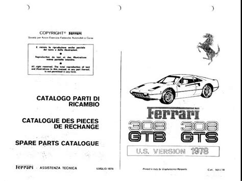 Ferrari 308 car parts manual catalog. - How to make sliding door shop cabinet complete guide.
