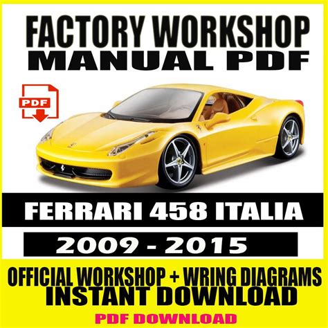 Ferrari 458 italia workshop service repair manual 1 download. - Cambridge illustrated handbook of optoelectronics and photonics.
