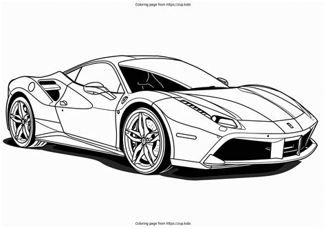 Ferrari Coloring Shee