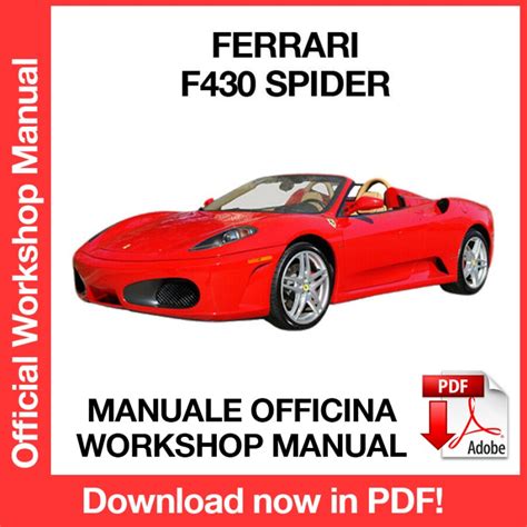 Ferrari f430 spider 2004 2009 repair service manual. - 2015 saab 9 3 aero 2 8t manuale di riparazione.