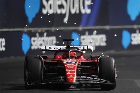 Ferrari sweeps qualifying for Las Vegas Grand Prix, but penalty to Sainz drops him to 12th