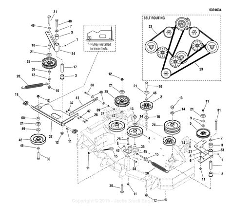 Ferris belt diagram 48 inch. Ferris IS2100Z Series Zero Turn Mower Parts by Model. Buy genuine parts for your Ferris IS2100Z Series Zero Turn Mower. Choose your model below to find a complete parts diagram for your Mower. Keep your Ferris ZTR Mower running great with GEnuine Ferris PArts from an authorized dealer. 