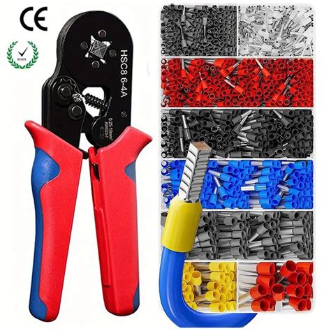 Ferrule Crimping Tool Kit Chrome AWG 28-7 with Crimpers 1800 …