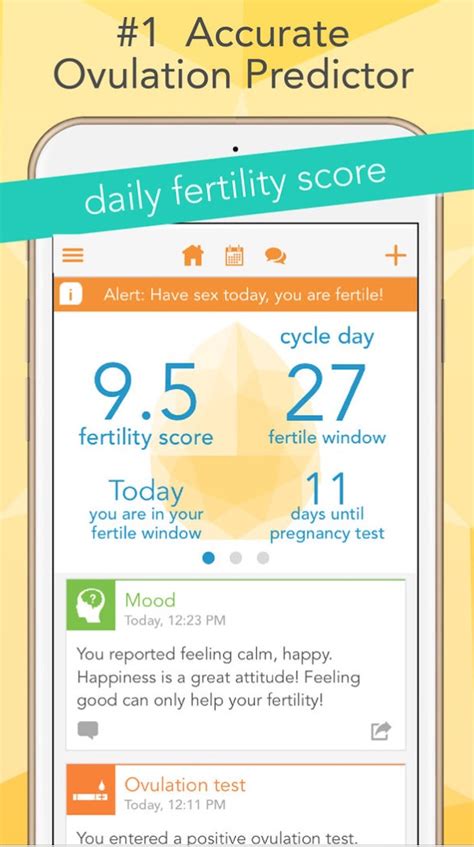 Fertility tracker app. Our period & ovulation tracker app tracks your period, detects fertile days, and can help increase your chances of getting pregnant. Premom ovulation app is committed to helping you achieve your optimal chances of a natural pregnancy. We proudly offer a free Money-Back Guarantee Program to support you on your path to motherhood. 