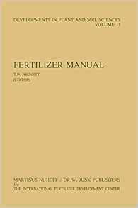 Fertilizer manual developments in plant and soil sciences volume 15. - Métodos para la aplicación de las series metódicas ocupacionales..