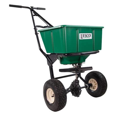 Fertilizer spreader lesco. Comprehensive Offerings. Whether you’re getting things done yourself or turning these tools over to your crew, LESCO specialty equipment is built to help you get more from every hour on the job. Including spreaders and sprayers that are tough enough to endure punishing work, these tools are designed with intuitive, time-saving features that ... 
