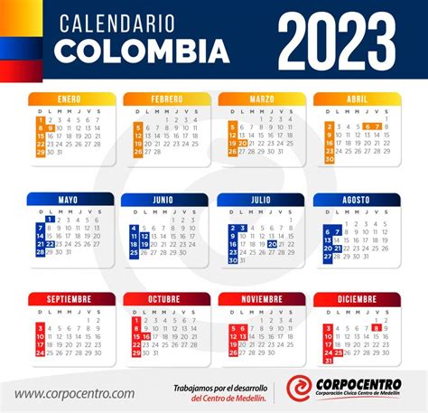 Festivos Colombia 2023