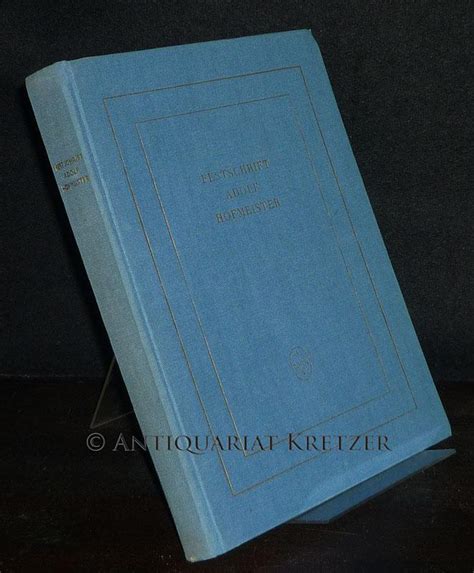 Festschrift adolf hofmeister zum 70. - Maintenance plan and schedule manual 2nd edition.