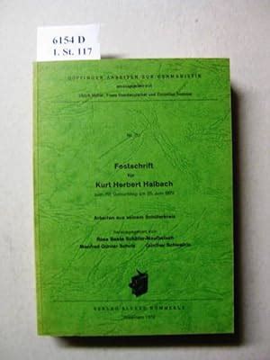 Festschrift für kurt herbert halbach zum 70. - Gulf stream 3 structural repair manual.