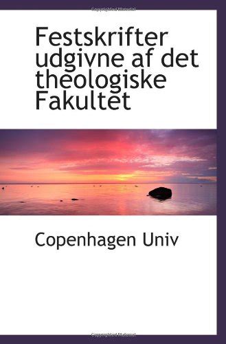 Festskrifter udgivne af det theologiske fakultet. - Guided and study workbook 85 prenticehall.