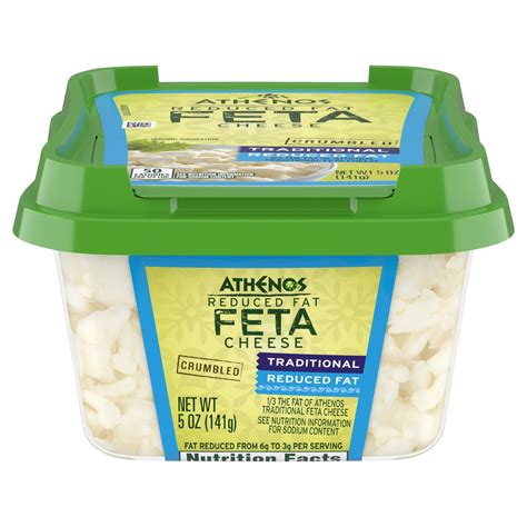 Feta Cheese, Low Fat & Less Salt Nutrition - Eat This Much