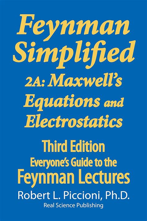 Feynman lectures simplified 2a maxwells equations electrostatics everyones guide to the feynman lectures on physics book 5. - Aprilaire model 700 whole house humidifier manual.