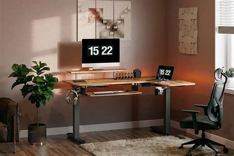 Fezibo standing desk review. Buy FEZIBO 55 x 24 Inches Standing Desk with Drawer, Adjustable Height Electric Stand up Desk, Sit Stand Home Office Desk, Ergonomic Workstation Black Steel Frame/Rustic Brown Tabletop: Home Office Desks ... Review & … 