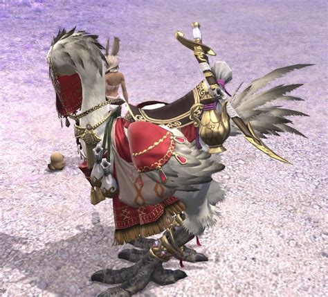 Description: A suit of chocobo armor designed to resemble the Lady of Frost, Shiva.. 