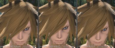 Note: you will need to change the hair number for every race individually. Race identifiers: Mid male - c0101 Mid female - c0201 High male - c0301 High female - c0401 Elezen male - c0501 Elezen female - c0601 Miqo Male - c0701 Miqo Female - c0801 Roe Male - c0901 Roe Female - c1001 Lala Male - c1101. 