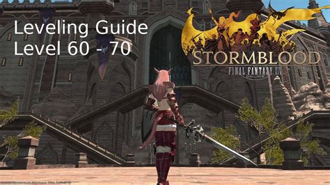 Oct 25, 2022 · FFXIV Levelling (50-60) click to enlarge. + 5. Level 50-60 is mostly the same as the previous mid-game levelling in terms of what's best but you will also gain access to the Clan Hunts which will ... . 