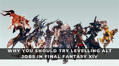 Keep in mind that leveling FF14 alt jobs is much longer than leveling the main job. Now you don't have MSQ (Main Scenario Quests) EXP boosts that were crucial in leveling. Your best scenario is to level up Free Company so you would have a 20% EXP boost, Daily Roulette quests, and non-stop dungeon completion.. 