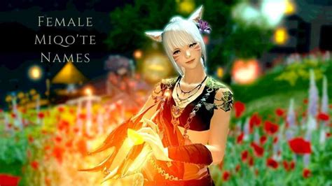 Ff14 miqo'te names. Things To Know About Ff14 miqo'te names. 