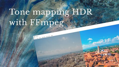 Ffmpeg tone mapping.  This filter expects data in single precision floating poin...