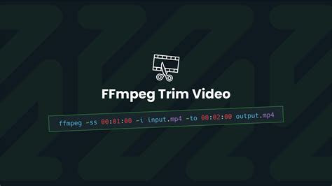 Ffmpeg trim.  When specifying the format separately with -pix_fmt: FFm...