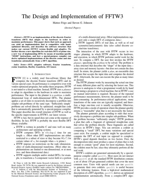 Fftw3 example code.  Frigo and S. 8.  YOU FFTW3 One-Dimensional DFTs of Real ...