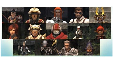 The 22 jobs available in Final Fantasy XI are listed below. A player may level any or all of the jobs on a single character. Players can change jobs among those they have unlocked in Mog Houses or at Nomad Moogles.. The six jobs denoted with the gold border are available to any new character.. All other jobs are unlocked by completing a quest on another job at level 30 or greater.
