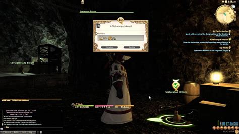 The Eorzea Database Quests page.