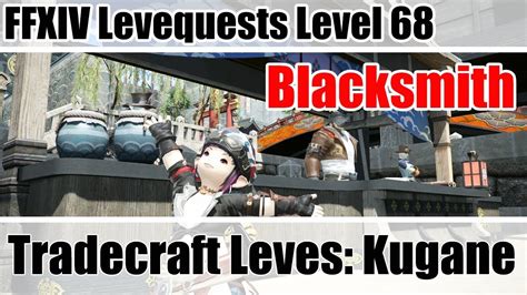 Ffxiv blacksmith leves. There are only three options for gathering jobs: Botanist, Fisher, and Miner. Those are useful, each for different reasons, and ultimately, it'll be useful to have them all leveled up to 80. But ... 