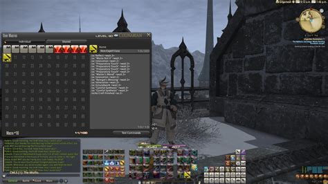 Final Fantasy XIV macro sharing. Jobs: CRP, BSM, ARM, GSM, LTW, WVR, ALC, CUL Description: LVL 90 3-star 35 Durability 3696 Difficulty [Patch 6.3] Craftsmanship: 3705 • Control: 3785 • CP: 632 (Final CP and stats Required after food). Ffxiv crafting macros