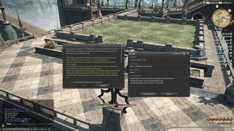 Ffxiv housing lottery system. FFXIV: Endwalker Will Bring The Housing District Empyreum & Lottery System. FFXIV: Endwalker 's Empyreum will add 24 wards and 24 subdivisions to Ishgard, adding up to 1,440 new plots for free companies and individual players per server. There are several changes that will arrive with Empyreum, such as the removal of the land … 