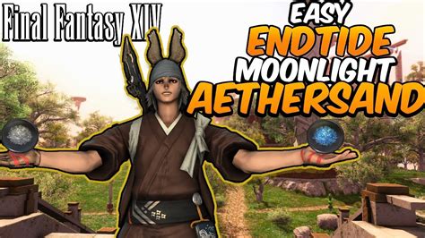 Ffxiv moonlight aethersand. Special section because I know I'll forget this. To get Ageflow Aethersand you need to reduce collectible fish called Predators. You get these in the Tempest in a cave near Ondo Cups. Go to the ravine to the West, go in the cave, end up around 27x15x-3 on the map. 