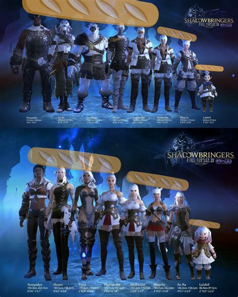 Ffxiv race height chart. Height comparison of all the male races including measurements in metric and imperial.The ... 