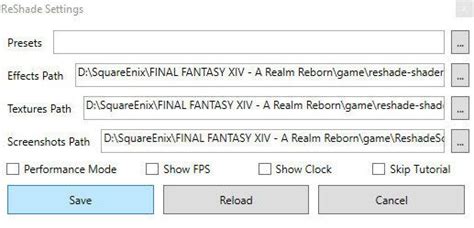 Ffxiv reshade install. exe When you first open up the menu with Shift+...