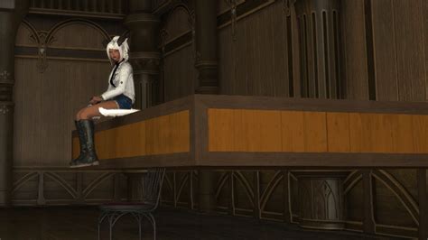Ffxiv sit on ledge. a program that lets you use emotes where normally you can't, like rest animations outside of on top of beds. Fissie Gold • 1 yr. ago. You use cheat engine to put the "sit" emote that you would only automatically use on benches on your bar. You can also do the same thing with the /doze that you use on beds. 