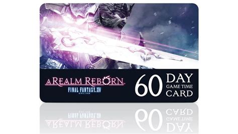 Ffxiv time card. Final Fantasy XIV: A Realm Reborn 60 Day Game Time Card. Timecards save you from the commitment of subscription but give all the same benefits. So, buy FFXIV 60-days time card and begin (or continue) your fight for the fate of Eorzea. Great adventure and equally as perilous danger await, and there’s no time like the present to give the world ... 