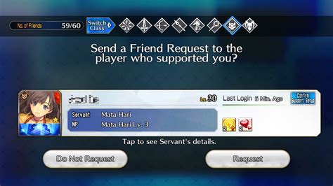 Fgo friend finder. More people on your friend list = more people who might have max limit broken event craft essences. furthermore during events you can filter people out with event related Servants and Craft Essences. There's gonna be future quality of life changes regarding friend list and missions like instantly redoing a quest with the same setup and friend ... 