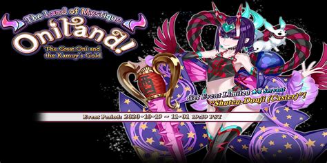 Fgo oni event.  You can email support at support@fate-go.  Icon provided...