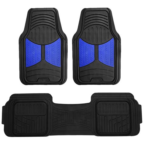 FH Group Trimmable Vinyl Floor Mats Front Set - Universal Fit f