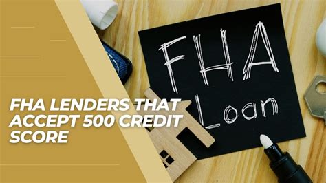 The FHA will go as low as 500, but you need a 580+ score for 3.