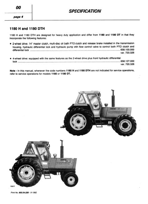 Fiat 1180 1180d tractor service parts catalog manual 1. - Manual de servicio del taller de excavadoras hitachi zaxis 30 35 40 45.