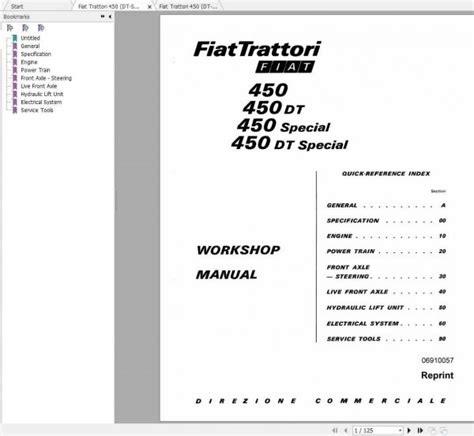 Fiat 450 3 cylinder tractor workshop manual. - Handbuch mosa ts 250 sc el.