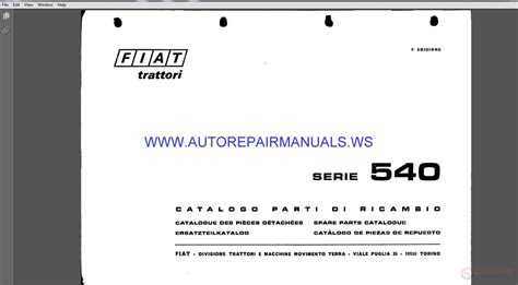 Fiat 540 tractor 3 cylinder workshop manual. - Färbung der darmschleimhaut in cholera-und typhusleichen ... mit hinweisung auf die schrift.