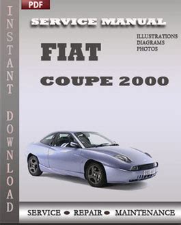 Fiat coupe 2000 factory service repair manual. - Manuale della telecamera spia più leggera.
