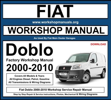 Fiat doblo service repair workshop manual 2000 2009. - En defensa del formalismo y otros escritos.
