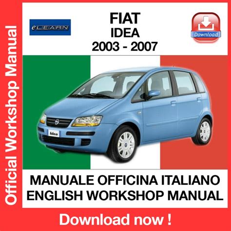Fiat idea 1 4 16v 2003 2012 workshop service repair manual. - Download del manuale di servizio chrysler crossfire.