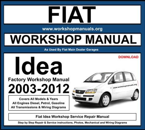 Fiat idee service reparatur handbuch 2003 2009. - 2009 audi tt ignition coil manual.