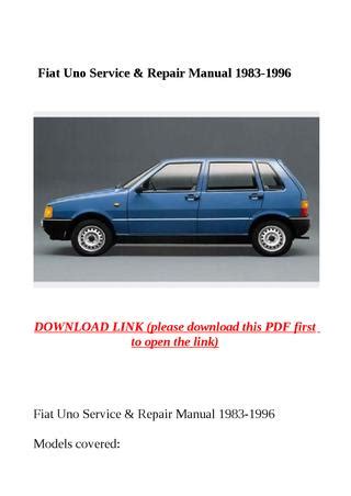 Fiat uno service manual repair manual 1983 1995 download. - The pediatricians guide to feeding babies and toddlers by anthony porto m d.