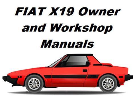 Fiat x19 owners workshop manual 1974 1982. - Dodge charger 2005 2010 repair service manual.