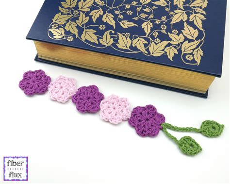 Fiber Flux Free Crochet Pattern...Botanical Bookmark!